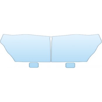 PAINT PROTECTION KIT - 2011 FORD F-250 SUPER DUTY XL SUPERCAB 4WD HEADLIGHTS FOG LIGHTS KIT - PRECUT PPF CLEAR BRA WRAP
