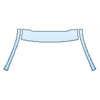 PAINT PROTECTION KIT - 2016 HONDA ACCORD SEDAN SPORT ROOF WITH SUNROOF A-PILLARS - PRECUT PPF CLEAR BRA WRAP