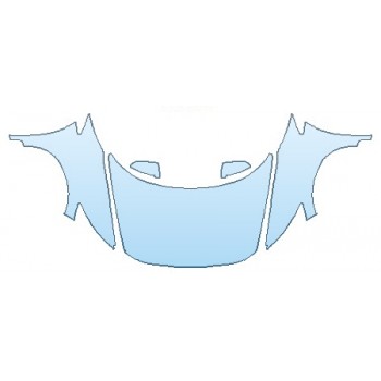 PAINT PROTECTION KIT - 2016 HONDA CR-Z EX FULL HOOD (WRAPPED EDGES) FENDERS MIRRORS - PRECUT PPF CLEAR BRA WRAP