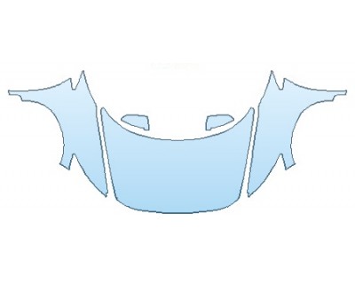 PAINT PROTECTION KIT - 2016 HONDA CR-Z EX FULL HOOD (WRAPPED EDGES) FENDERS MIRRORS - PRECUT PPF CLEAR BRA WRAP