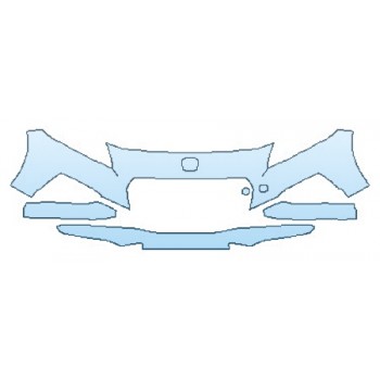 PAINT PROTECTION KIT - 2016 HONDA CR-Z EX BUMPER (4 PIECE) - PRECUT PPF CLEAR BRA WRAP