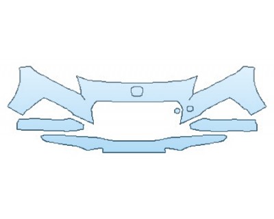 PAINT PROTECTION KIT - 2016 HONDA CR-Z EX BUMPER (4 PIECE) - PRECUT PPF CLEAR BRA WRAP