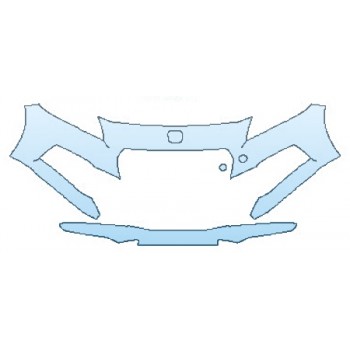 PAINT PROTECTION KIT - 2016 HONDA CR-Z EX BUMPER (2 PIECE) - PRECUT PPF CLEAR BRA WRAP