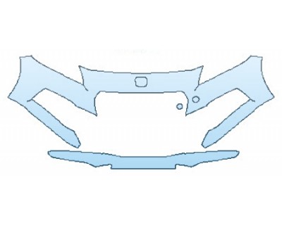 PAINT PROTECTION KIT - 2016 HONDA CR-Z EX BUMPER (2 PIECE) - PRECUT PPF CLEAR BRA WRAP