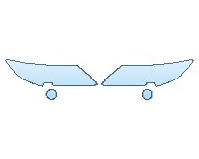 PAINT PROTECTION KIT - 2016 HONDA CR-Z EX HEADLIGHTS FOG LIGHTS - PRECUT PPF CLEAR BRA WRAP