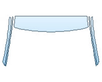 PAINT PROTECTION KIT - 2016 HONDA CR-Z EX ROOF A-PILLARS - PRECUT PPF CLEAR BRA WRAP