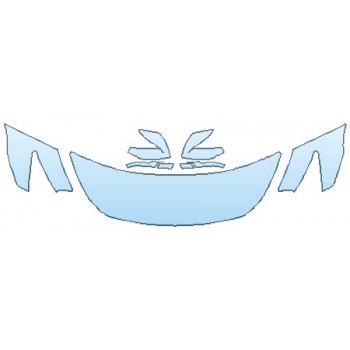 PAINT PROTECTION KIT - 2016 INFINITI QX60 AWD HOOD (24 INCH WRAPPED) FENDERS MIRRORS - PRECUT PPF CLEAR BRA WRAP