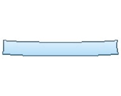 PAINT PROTECTION KIT - 2016 INFINITI QX60 AWD REAR BUMPER DECK - PRECUT PPF CLEAR BRA WRAP