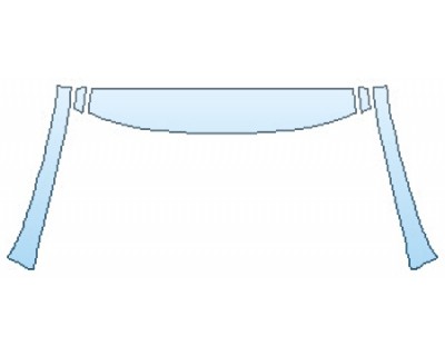 PAINT PROTECTION KIT - 2016 INFINITI QX60 AWD ROOF A-PILLARS - PRECUT PPF CLEAR BRA WRAP