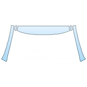 PAINT PROTECTION KIT - 2016 INFINITI QX60 BASE ROOF A-PILLARS - PRECUT PPF CLEAR BRA WRAP