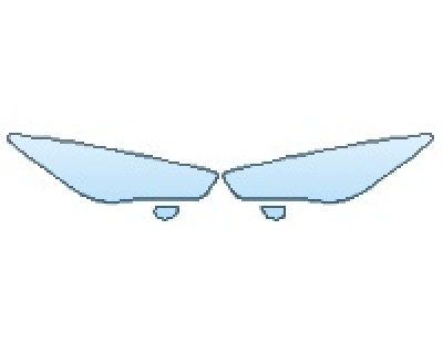 PAINT PROTECTION KIT - 2016 INFINITI QX60 HYBRID BASE HEADLIGHTS FOG LIGHTS - PRECUT PPF CLEAR BRA WRAP