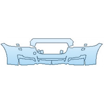 PAINT PROTECTION KIT - 2016 JAGUAR XJ R-SPORT BUMPER WITH WASHERS (2 PIECE) - PRECUT PPF CLEAR BRA WRAP