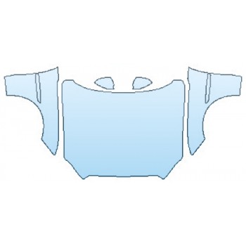 PAINT PROTECTION KIT - 2016 JAGUAR XJ R-SPORT AWD FULL HOOD (WRAPPED EDGES) FENDERS MIRRORS - PRECUT PPF CLEAR BRA WRAP