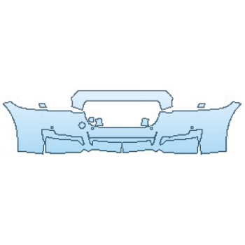 PAINT PROTECTION KIT - 2016 JAGUAR XJ R-SPORT AWD BUMPER WITH SENSORS (2 PIECE) - PRECUT PPF CLEAR BRA WRAP