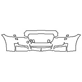 2016 JAGUAR XJ R-SPORT AWD Bumper With Washers And Sensors (2 Piece)