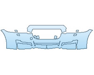 PAINT PROTECTION KIT - 2016 JAGUAR XJ SUPERCHARGED BUMPER WITH WASHERS (2 PIECE) - PRECUT PPF CLEAR BRA WRAP