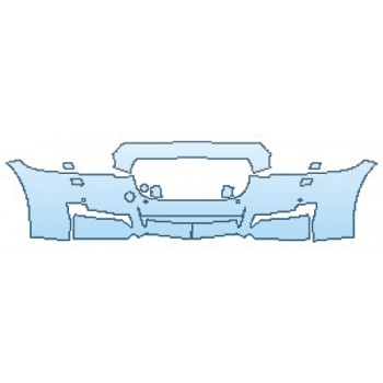 Precut PPF Kit – Clear Bra Paint Protection Film PAINT PROTECTION KIT - 2016 JAGUAR XJ SUPERCHARGED BUMPER WITH WASHERS AND SENSORS (2 PIECE) - PRECUT PPF CLEAR BRA WRAP