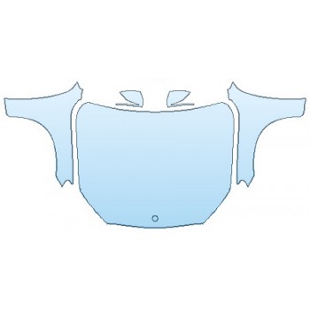 Precut PPF Kit – Clear Bra Paint Protection Film PAINT PROTECTION KIT - 2016 MERCEDES GLC-CLASS GLC300 4MATIC BASE FULL HOOD (WRAPPED EDGES) FENDERS MIRRORS - PRECUT PPF CLEAR BRA WRAP