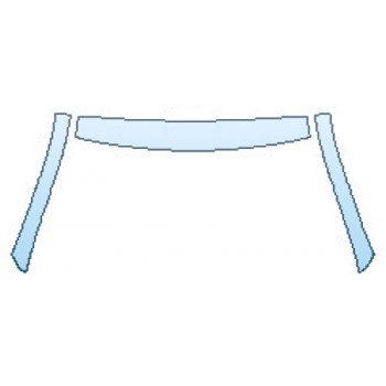 PAINT PROTECTION KIT - 2016 MERCEDES GLC-CLASS GLC300 4MATIC BASE ROOF A-PILLARS - PRECUT PPF CLEAR BRA WRAP