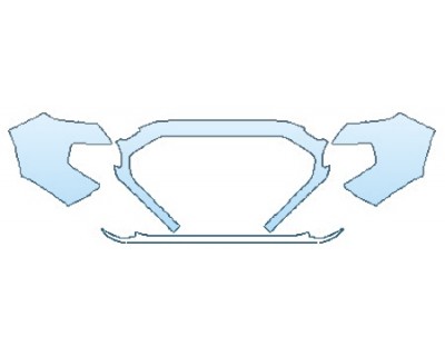 PAINT PROTECTION KIT - 2020 TOYOTA TACOMA SR5 BUMPER (4 PIECE) - PRECUT PPF CLEAR BRA WRAP