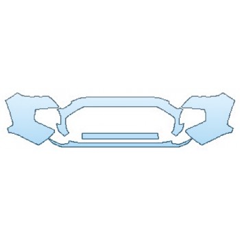 PAINT PROTECTION KIT - 2017 TOYOTA TACOMA TRD OFF ROAD BUMPER (5 PIECE) - PRECUT PPF CLEAR BRA WRAP