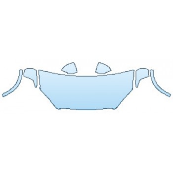 PAINT PROTECTION KIT - 2016 VOLVO XC90 T5 FWD HOOD (30 INCH WRAPPED) FENDERS MIRRORS - PRECUT PPF CLEAR BRA WRAP