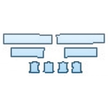 PAINT PROTECTION KIT - 2016 VOLVO XC90 T5 FWD DOOR CUPS DOOR SILLS - PRECUT PPF CLEAR BRA WRAP