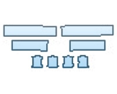 PAINT PROTECTION KIT - 2016 VOLVO XC90 T5 FWD DOOR CUPS DOOR SILLS - PRECUT PPF CLEAR BRA WRAP