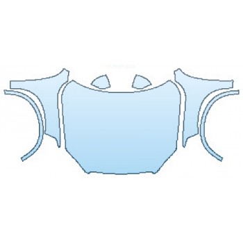 PAINT PROTECTION KIT - 2016 VOLVO XC90 T5 FWD R-DESIGN FULL HOOD (WRAPPED EDGES) FENDERS MIRRORS - PRECUT PPF CLEAR BRA WRAP