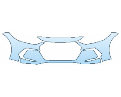 PAINT PROTECTION KIT - 2017 HYUNDAI ELANTRA LIMITED BUMPER (1 PIECE) - PRECUT PPF CLEAR BRA WRAP