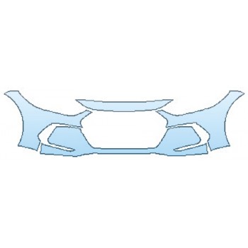 PAINT PROTECTION KIT - 2017 HYUNDAI ELANTRA SE BUMPER (4 PIECE) - PRECUT PPF CLEAR BRA WRAP