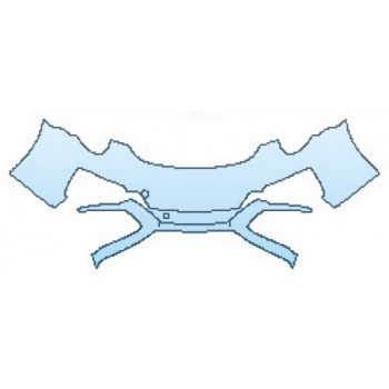 PAINT PROTECTION KIT - 2017 PORSCHE 911 CARRERA 4S BUMPER (2 PIECE) - PRECUT PPF CLEAR BRA WRAP