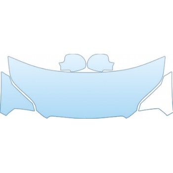 PAINT PROTECTION KIT - 2010 CHEVROLET AVEO5 LS  HOOD FENDER MIRROR(24 INCH BIKINI) KIT - PRECUT PPF CLEAR BRA WRAP