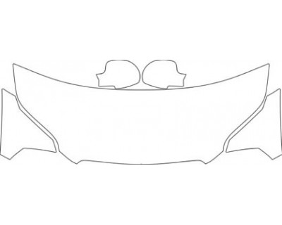 2011 CHEVROLET AVEO5 LS  Hood Fender Mirror(24 Inch Bikini) Kit