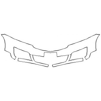 2017 CHEVROLET TRAVERSE PREMIER Bumper (1 Piece Plate cutout)