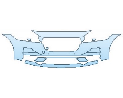 2020 JAGUAR F-PACE PRESTIGE Bumper With Sensors - INVISIBLEMASK  - 3M PAINT PROTECTION