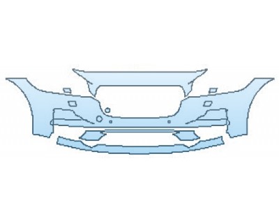 2020 JAGUAR F-PACE PRESTIGE Bumper With Washers And Sensors - INVISIBLEMASK  - 3M PAINT PROTECTION