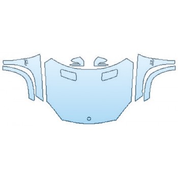 PAINT PROTECTION KIT - 2017 MERCEDES GLS-CLASS GLS63 AMG FULL HOOD FENDERS MIRRORS - PRECUT PPF CLEAR BRA WRAP