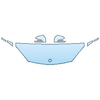 PAINT PROTECTION KIT - 2017 MERCEDES GLS-CLASS GLS63 AMG HOOD(24 INCH) FENDERS MIRRORS - PRECUT PPF CLEAR BRA WRAP