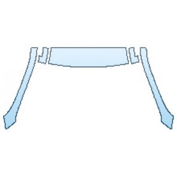 PAINT PROTECTION KIT - 2017 MERCEDES GLS-CLASS GLS63 AMG ROOF A-PILLARS - PRECUT PPF CLEAR BRA WRAP