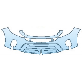 PAINT PROTECTION KIT - 2017 MERCEDES GLS-CLASS GLS350D BUMPER - PRECUT PPF CLEAR BRA WRAP