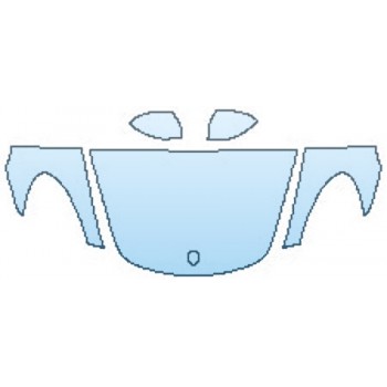 PAINT PROTECTION KIT - 2017 PORSCHE 718 BOXSTER S HOOD(30INCH) FENDERS MIRRORS - PRECUT PPF CLEAR BRA WRAP