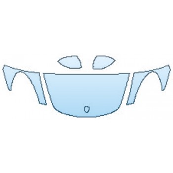 PAINT PROTECTION KIT - 2017 PORSCHE 718 BOXSTER S HOOD(24 INCH) FENDERS MIRRORS - PRECUT PPF CLEAR BRA WRAP