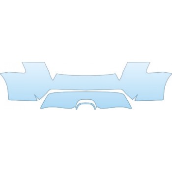 PAINT PROTECTION KIT - 2012 NISSAN ROGUE KROM  FULL REAR BUMPER KIT - PRECUT PPF CLEAR BRA WRAP