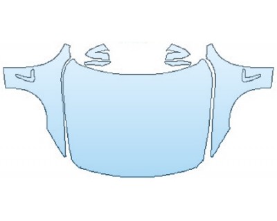 PAINT PROTECTION KIT - 2016 BMW 4 SERIES COUPE 428I XDRIVE M SPORT FULL HOOD(WRAPPED EDGES) FENDERS MIRRORS - PRECUT PPF CLEAR BRA WRAP