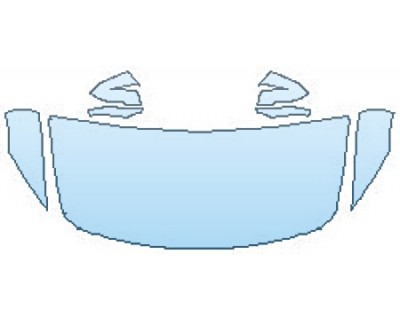 PAINT PROTECTION KIT - 2016 BMW 4 SERIES COUPE 428I XDRIVE M SPORT HOOD(30 INCH WRAPPED EDGES) FENDERS MIRRORS - PRECUT PPF CLEAR BRA WRAP