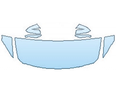 PAINT PROTECTION KIT - 2016 BMW 4 SERIES COUPE 428I XDRIVE M SPORT HOOD(24 INCH) FENDERS MIRRORS - PRECUT PPF CLEAR BRA WRAP