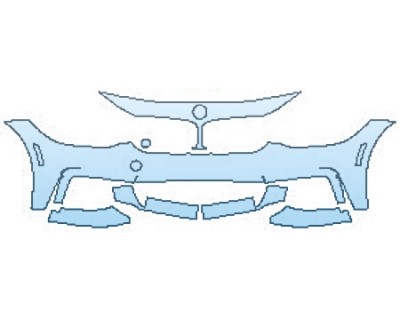 PAINT PROTECTION KIT - 2016 BMW 4 SERIES COUPE 428I XDRIVE M SPORT BUMPER - PRECUT PPF CLEAR BRA WRAP