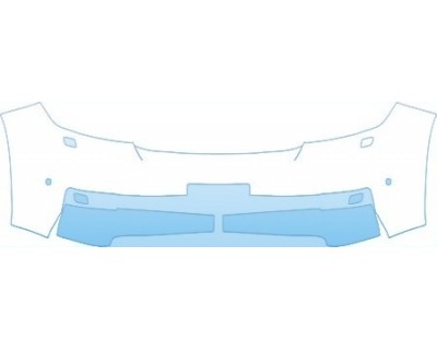 PAINT PROTECTION KIT - 2009 TOYOTA LAND CRUISER SPORT BUMPER WITH SENSORS AND PLATE CUT OUT KIT - PRECUT PPF CLEAR BRA WRAP