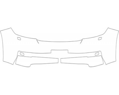 2010 TOYOTA LAND CRUISER SPORT  Bumper With Washers And Plate Cut Out Kit
